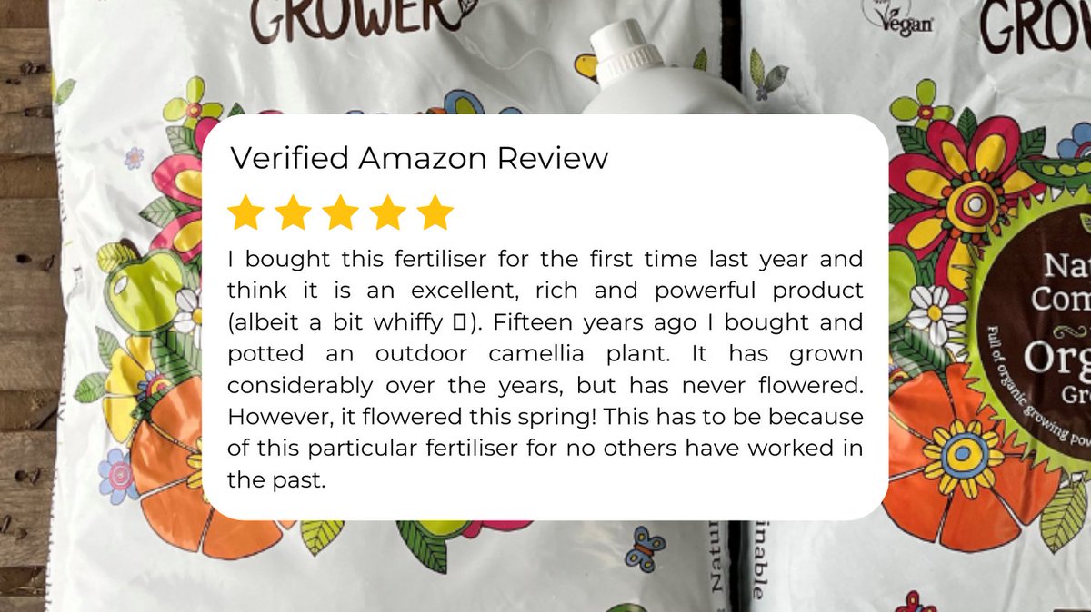 We love to hear that our fertiliser has helped flowers to bloom! 
How have you got on with Natural Grower products? We'd love to hear your feedback.

#customerfeedback