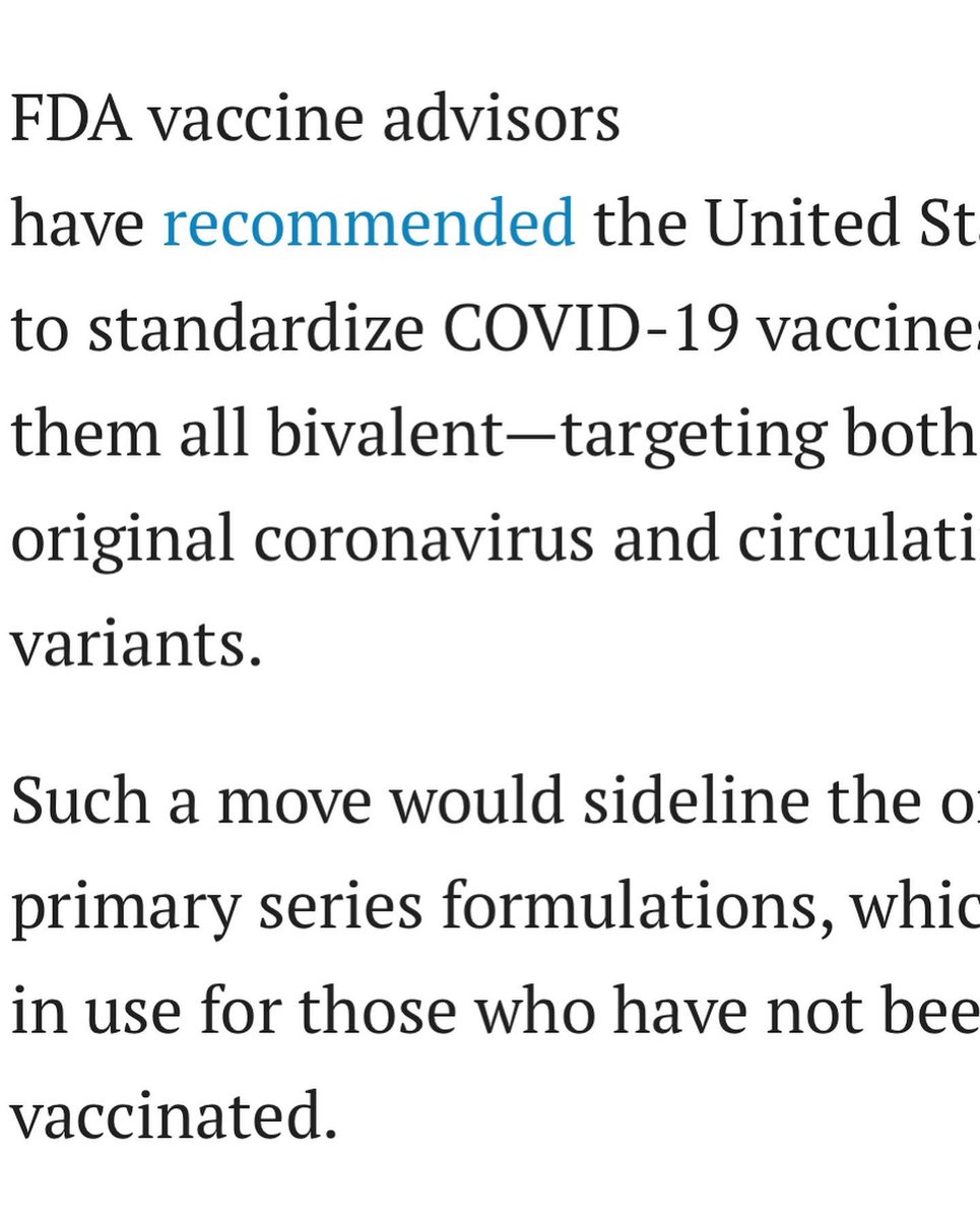 Dándole seguimiento a la reunión del comité para recomendaciones de vacuna de Covid19 anual. Opiniones divididas,necesidad de más datos, segunda reunión en mayo-junio.Detalles en mi Facebook Instagram #luisnievesgarrasteguimd