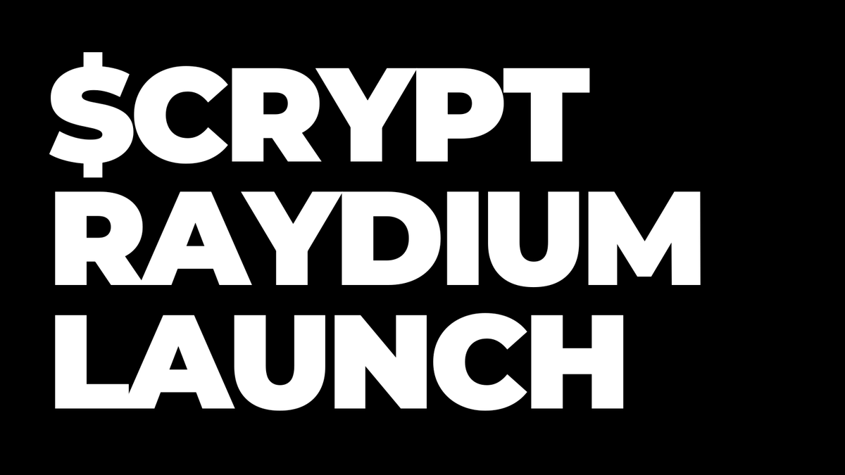 🎁Giveaway🎁

$CRYPT Token Raydium Launch
Today at 16:00 UTC

🏆 1000 $CRYPT ($60 on open)
🏆 Skellie NFT (3 $SOL FP)

Entry:
1️⃣Follow <a href="/SecretSkellies/">Secret Skellies Society - 𝔸 ℂ𝕌𝕃𝕋 💀</a> &amp; <a href="/anglio/"></a> 
2️⃣Like/RT + tag 3 frens
🎯Must join discord.gg/secretskellies before !

⏰24h
#ad #SolanaAirdrop #Solgiveaways