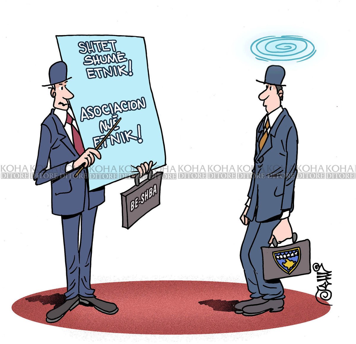 portalikohanet's tweet image. Karikatura e ditës nga Jeton Mikullovci - JEMI

#catoon #karikatura #JEMI #KOHADITORE #KOHA