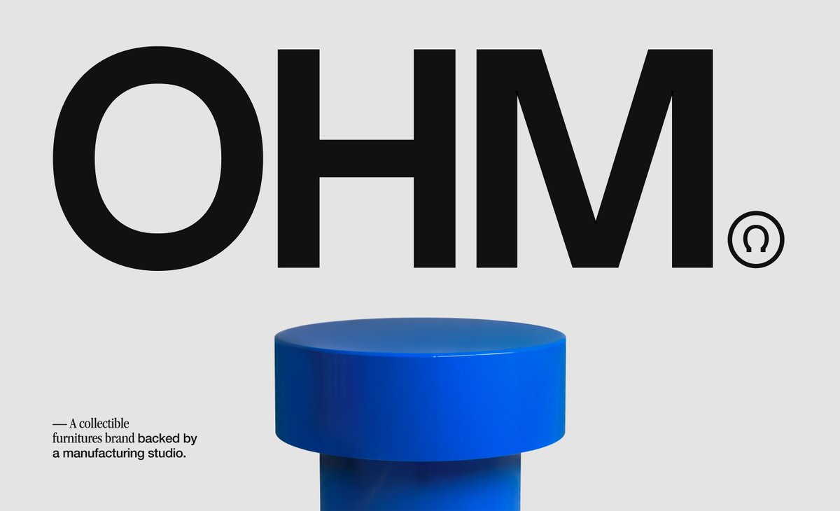 New #Site on our #Gallery : OHM studio
by Thomas Boyer Gibaud 
websurl.com/website/1019/o…

#ohmstudio #architecture #furniturestudio #furniturebrand #manufacturingworkshop #pioncollection #designfurniture #manufacturefurniture