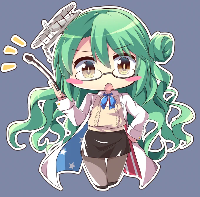 ラングレー先生 白衣(?)めがねかわいい 空母のレベル上げでお世話になりました!#アズレン #ラングレー(アズールレーン) 