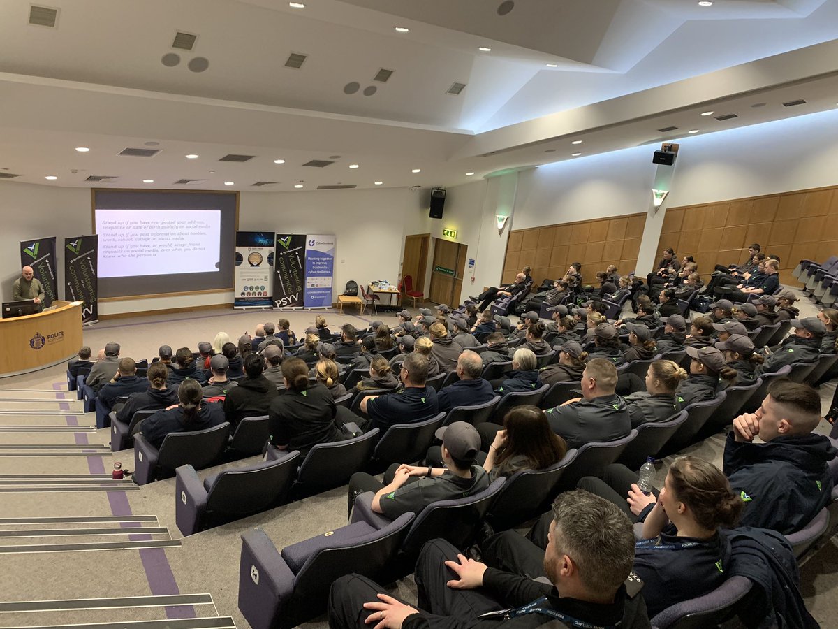 Privileged to join @PolScotPSYV #BeCyberAware event this morning at @PolScotCollege  Impressive to see so many of Scotland’s young people #volunteering to support their communities. Amazing support today from @RobertGordonUni @scotgov @CyberResScot @OSPcyberacademy @ScotPolAuth