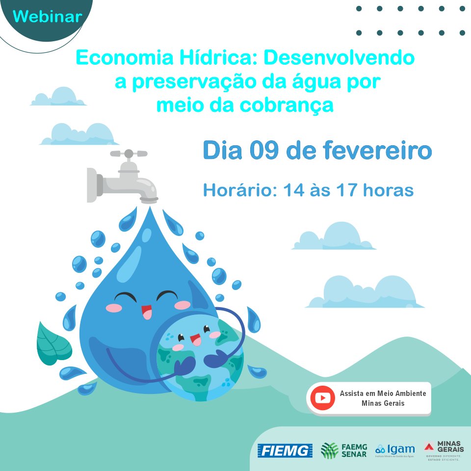 sistemafaemg's tweet photo. ⚠ ATENÇÃO, PRODUTOR! Saiba mais sobre a Cobrança pelo Uso de #RecursosHídricos em #MG.
🔍 Evento online e gratuito: https://t.co/0jsN4Cbg8X
#sistemafaemg #senarminas #inaes #agro #inovação #produtorrural #sindicatorural https://t.co/fE8hk2nSzq