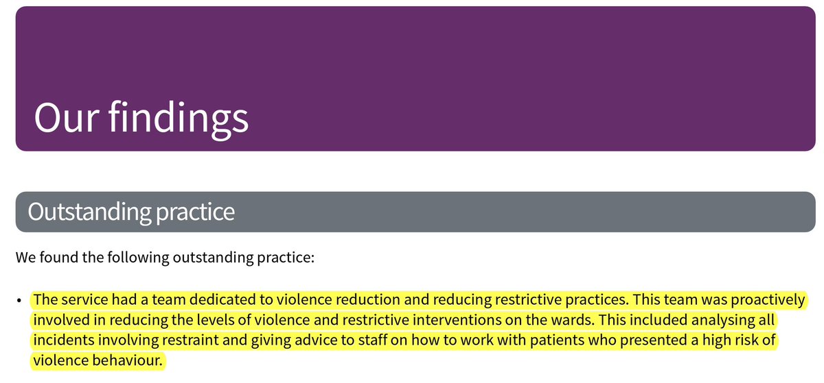🎉🎉🎉👏🏽👏🏽👏🏽👏🏽👏🏽
ᴄᴇʟᴇʙʀᴀᴛᴇ ᴇᴠᴇʀʏ sᴜᴄᴄᴇss.. ᴄʜᴀɴɢᴇ ɪs ᴀ sᴛᴇᴘᴡɪsᴇ ᴘʀᴏᴄᴇss.
Well done to the team at @CI_NHS
Special mention to @sharmfox ❤️ 
#cqcfindings #outstandingpractice #ReducingRestrictivePractice #ViolenceReduction #StaffInvolvement #coproduction