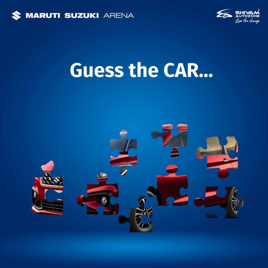 Rev up your brain and let us know in the comment section which unpuzzled Maruti Suzuki Car is this?

#quizzes #QuizTime #guessinggame #GuessTheNameChallenge #puzzlegames #QuizChallenge #quizmaster #ShivamAutozone #MarutiSuzuki #SundayFunday #sundayvibes #Mumbai #SundayMorning