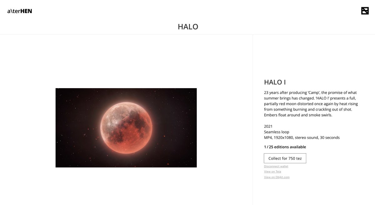alterHEN's tweet photo. "HALO" by @richardsonkelly https://t.co/2XyVcUyIFO #alterhen https://t.co/F1WhnlT9oj
