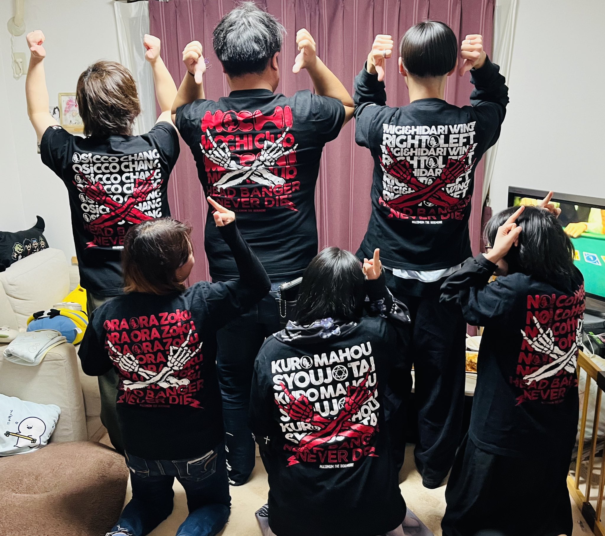 マキシマムザホルモン ヅラカテゴリーTシャツ もちもちクラブ