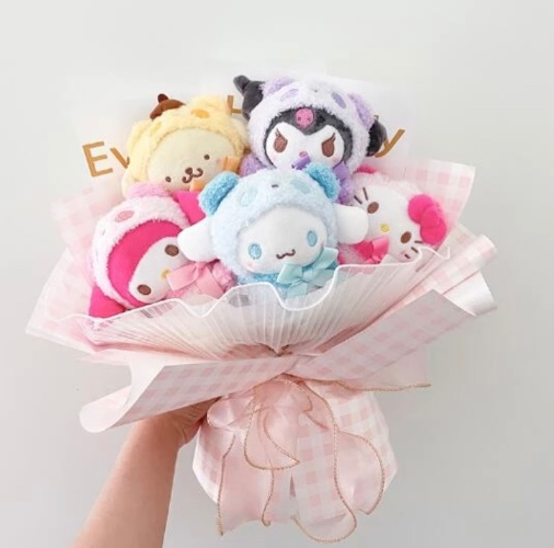 Strawberry543's tweet photo. I just received a gift from shushnsilver via Throne Gifts: Sanrio Plush Toys Hello Kitty Kuromi Mymelody Plushie Small Pendant Soft Anime Cartoon Doll Girl&amp;Child Gifts Plush Bouquet. Thank you! https://t.co/9Q51s98jnx #Wishlist #Throne https://t.co/JWSCHZIoB2