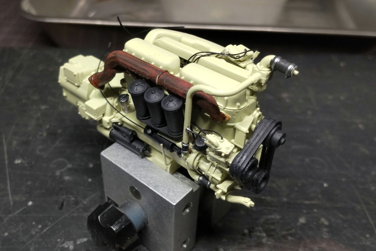frankpapa99's tweet photo. DiamondT980の製作
T980の製作はこれで3台目、VMK→メリットインターナショナル→アイラブキット。このキットエン��ン再現が超絶！今回徹底付加したくてまた作ってるので♪基本塗装、パイピング終了！
#Tanktransporter https://t.co/hy1Uk8v2bX
