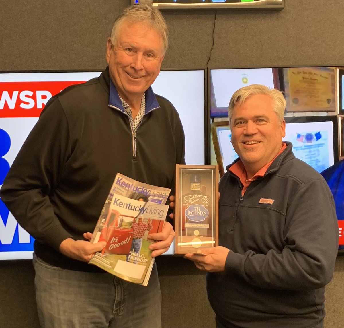 Kentucky Living (@kentuckyliving) on Twitter photo While UK basketball great <a href="/RickRobey53/">Rick Robey</a> holds our latest issues, our <a href="/joearnoldreport/">Joe Arnold</a> holds a bottle of the limited-edition 78 Legends bourbon, signed by Robey, <a href="/goosegivens/">Jack Givens</a> & <a href="/KyleMacy4/">Kyle Macy</a>
Big event at <a href="/FrazierMuseum/">FrazierMuseum</a> on Feb. 2. Sales end 1/30. While UK basketball great <a href="/RickRobey53/">Rick Robey</a> holds our latest issues, our <a href="/joearnoldreport/">Joe Arnold</a> holds a bottle of the limited-edition 78 Legends bourbon, signed by Robey, <a href="/goosegivens/">Jack Givens</a> & <a href="/KyleMacy4/">Kyle Macy</a>
Big event at <a href="/FrazierMuseum/">FrazierMuseum</a> on Feb. 2. Sales end 1/30.