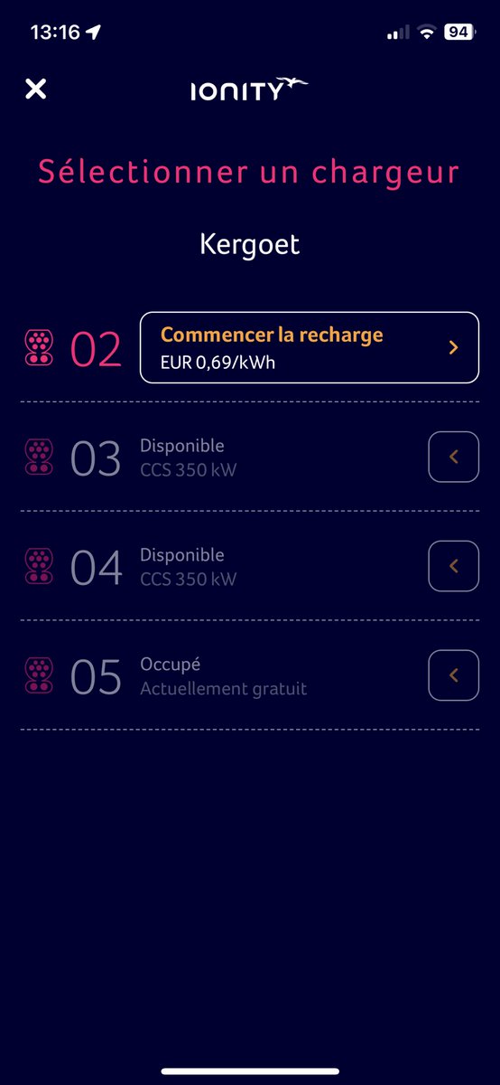 DevbenNetwork's tweet photo. @SDEF29 il y a pas un abus la quand même vous êtes au même prix que IONITY sans avoir la puissance 😅🤔#ouestcharge #ve #ev https://t.co/EWxwrnOrRV