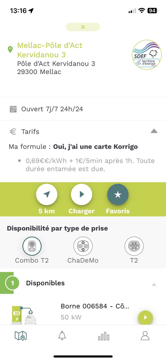 DevbenNetwork's tweet photo. @SDEF29 il y a pas un abus la quand même vous êtes au même prix que IONITY sans avoir la puissance 😅🤔#ouestcharge #ve #ev https://t.co/EWxwrnOrRV