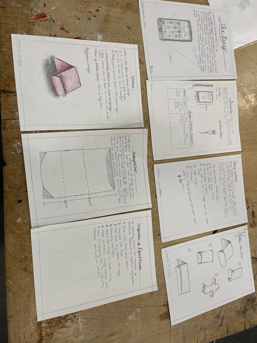A complete S2 phone holder folio👏! Well done Chloe, we can’t wait to see the outcome✨