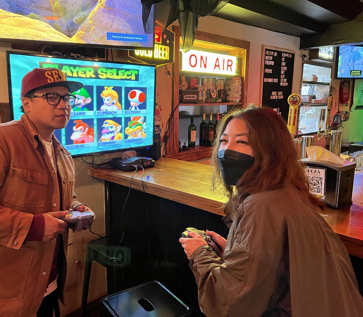 hailmaestro's tweet photo. Busting out the Mario Kart last night with my childhood homie like it’s ‘96 all over again (I won) #diegotothebay https://t.co/Qm4j5yFxa8