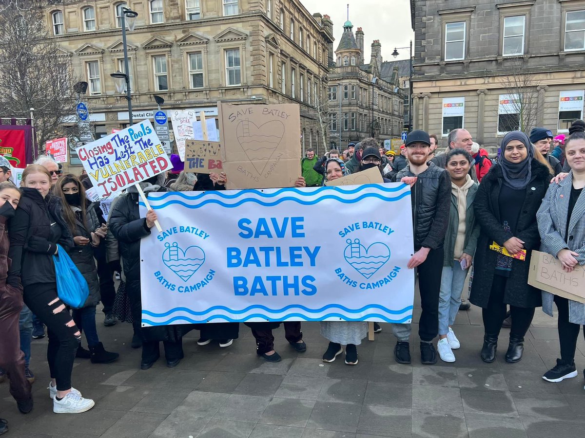 tanishabramwell's tweet photo. Today I was a guest speaker at the Enough is Enough Kirklees protest in Hudderfield. Joined by my mother and community campaigners from #SaveBatleyBaths & Cllr Fazila Loonat.
A fantastic opportunity for our communities to be heard and seen. This is just the start, fantastic day https://t.co/Zj3NTU9L6h