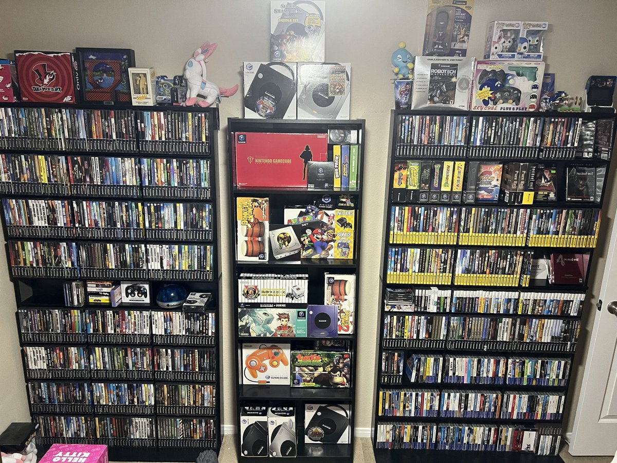 The state of the GameCube collection 🥰 #gamecube #gamecollecting #nintendo