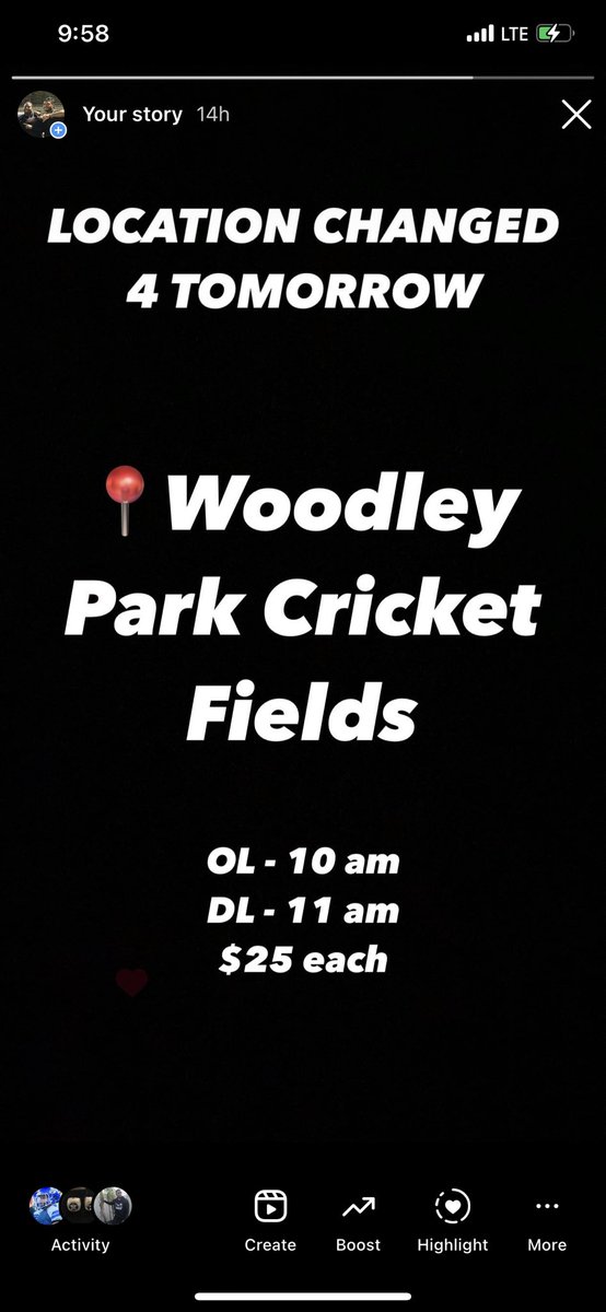 Todays location changed !