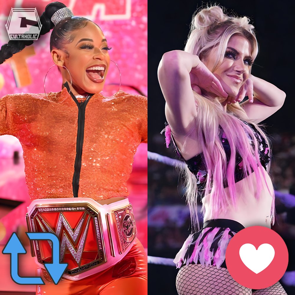 Cultaholic's tweet image. Who do you think will leave the Royal Rumble as Raw Women's Champion, Bianca Belair or Alexa Bliss?

RT for Bianca Belair. 🔁

Like for Alexa Bliss. ❤️

#RoyalRumble