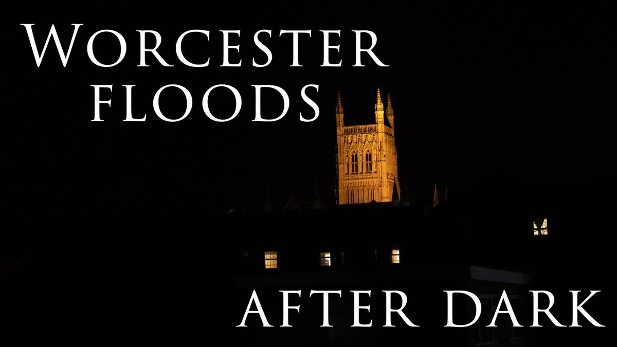 redben1611's tweet photo. My new video is now live! Check out Worcester floods after dark. #Worcester #worcesterfloods 
#canonr6 #Worcestershire 
https://t.co/9fXfpouCxh https://t.co/Enu5f9zolS