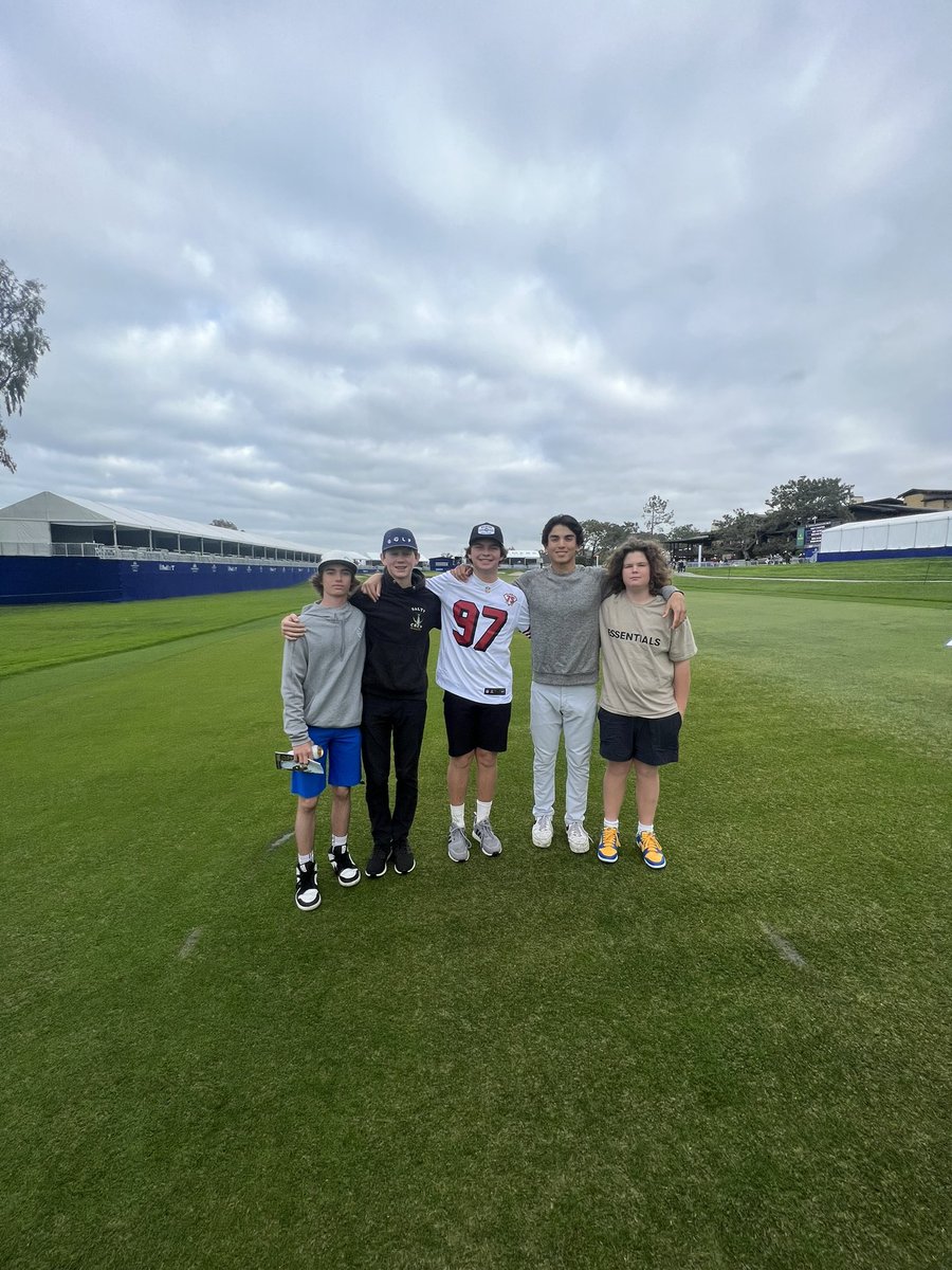 Some of the OLU golf team at Torrey Pines today to watch the PGA tour!! <a href="/OLu_Athletics/">OLu Athletics</a>