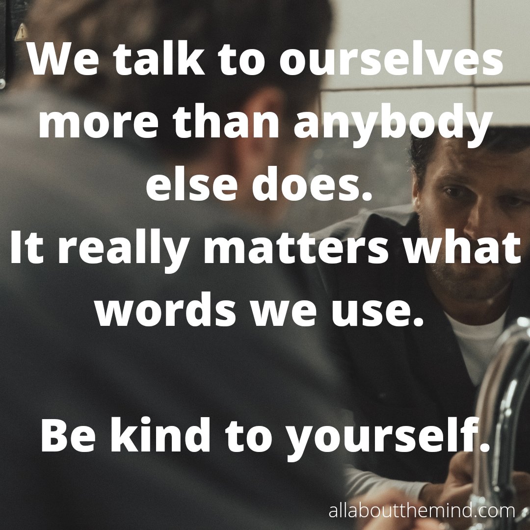 AboutTheMind's tweet image. We talk to ourselves more than anybody else does. 

It really matters what words we use. 

Be kind to yourself. 

❤️

#usekindwords #bekindtoyourself #youmatter