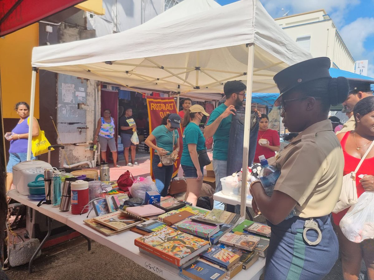 BelizeRotary's tweet photo. @rotaract club of belize  is having a garage sale on Albert Street today to raise funds for their various projects. Help spread the word. @Rotary4250 https://t.co/sDk8N49ByV