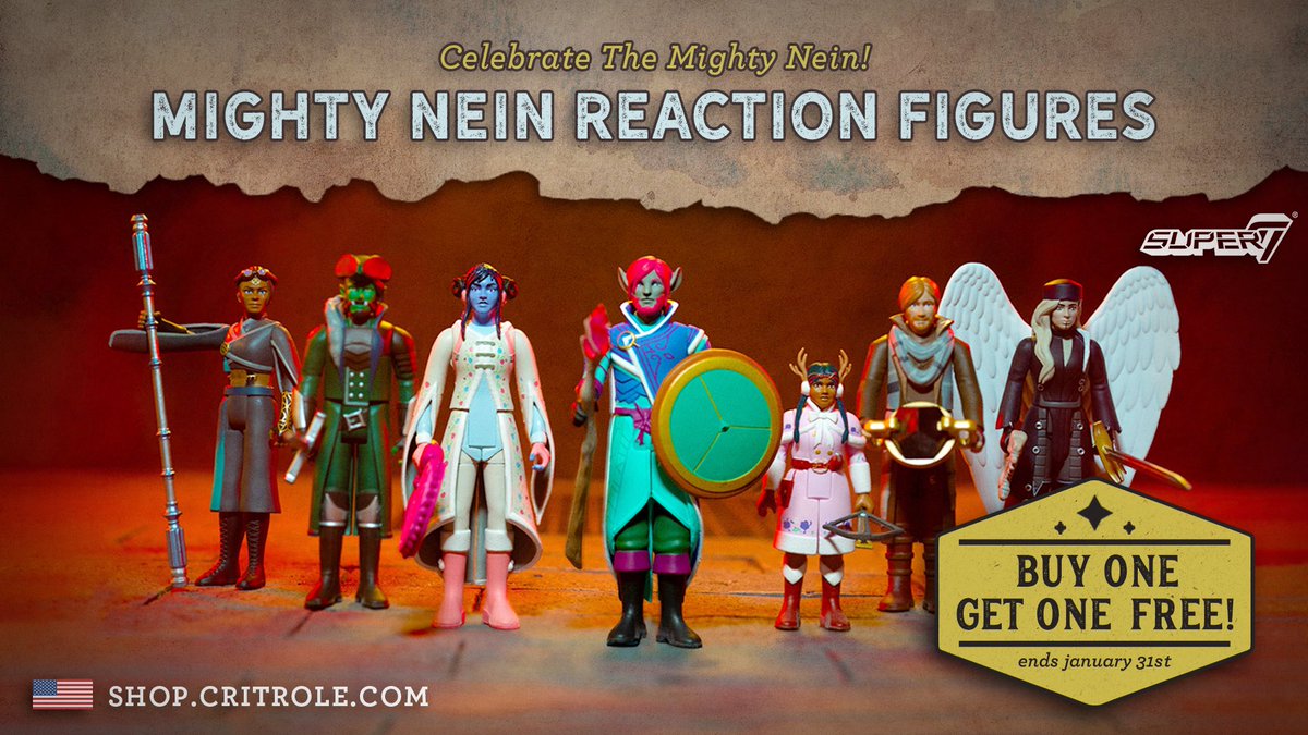 test Twitter Media - Our Mighty Nein Reaction Figures sale ends soon, but there’s still time to find the perfect hero to take on all your miniature cosmic threats! 🍭✨ https://t.co/0OYLrpHAmu