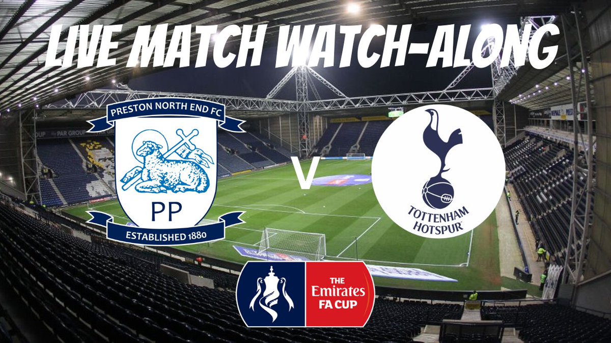 Preston v Tottenham (FA Cup) Match Watch-Along. 
youtu.be/GUHzkr4Inxo   
.
#EmiratesFACup #prestonnorthend #SpursFamily #prestonlancashire #TottenhamHotspur #EPL #EFL #THFC #pnefc #Matchday #soccernews #footballfans