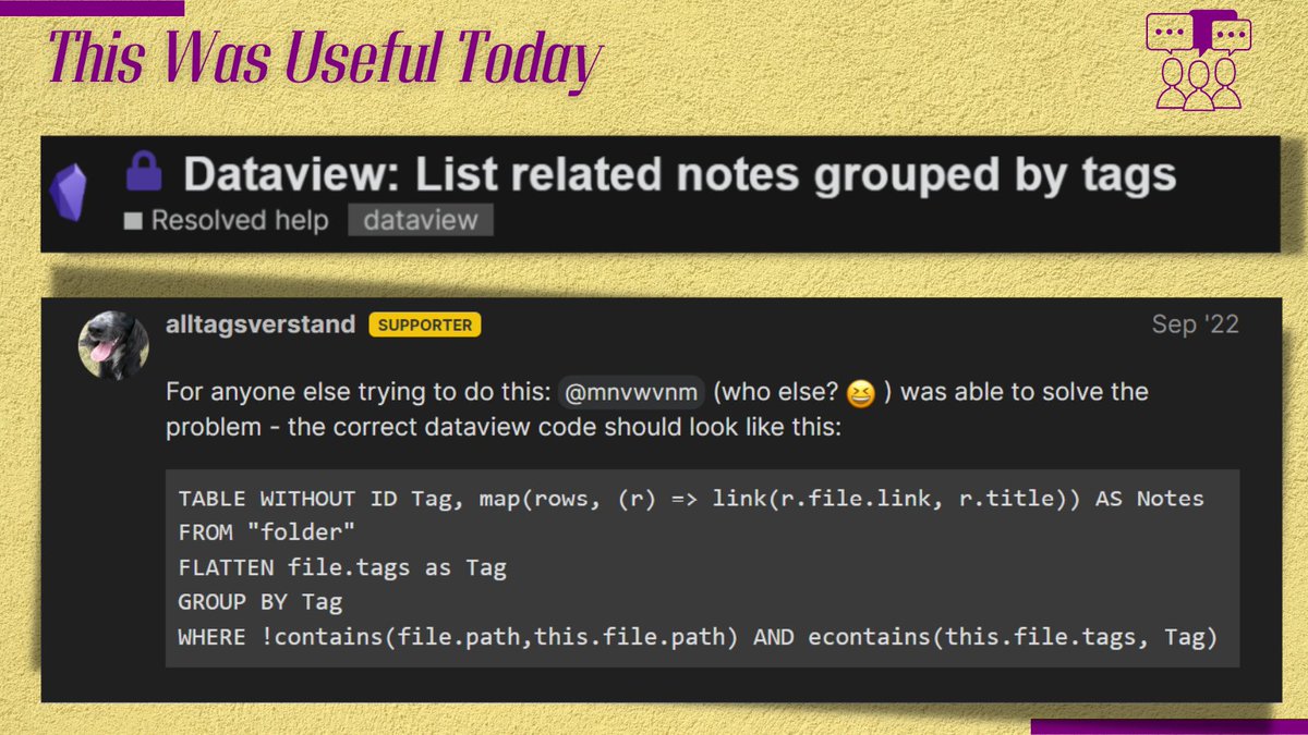 AiMosta's tweet image. #Obsidian
#dataview
#tags
#plugins
forum.obsidian.md/t/dataview-lis…