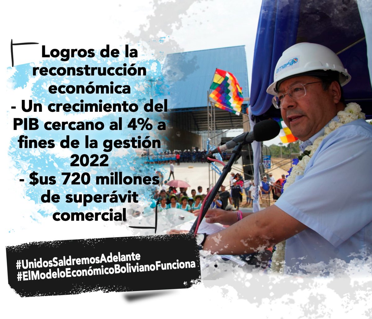 #UnidosSaldremosAdelante
#ElModeloEconómicoBolivianoFunciona