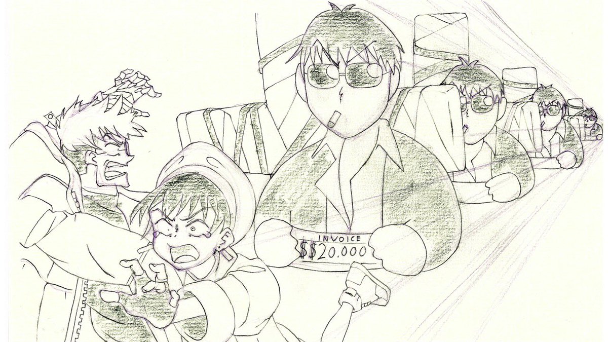 #WolfwoodFest 
7th art from our staff is by animator Toshiki Hirata. 

Contains minor spoilers so put the image on "sensitive" setting. If you wish to view it after episode 4, please tap and open.

TRIGUN STAMPEDE is currently streaming on @Crunchyroll 
#TRIGUN #ウルフウッド祭り 