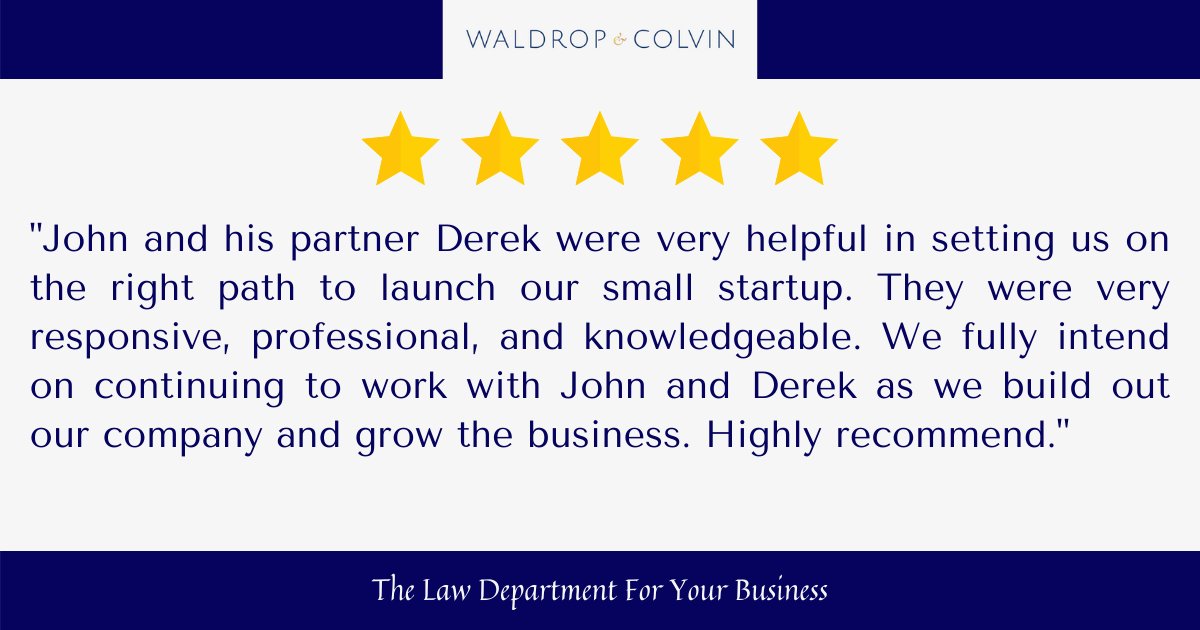 Derek @ Waldrop & Colvin tweet media