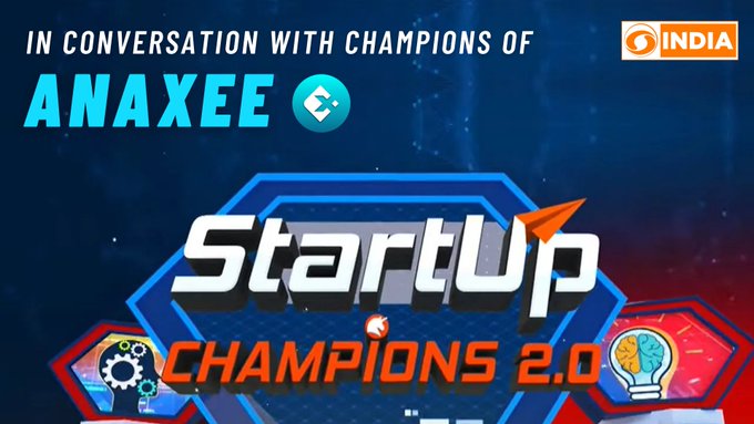 DDIndialive's tweet photo. In this latest episode of #StartUpChampion2.0 witnesses National award winning Startup 
@anaxee discuss on issue of consistently generating income for young Indians. 

@govind17 
#StartupIndia
@startupindia 
@paritoshsharma 

Watch : https://t.co/nAhwkd8xrJ https://t.co/jQ05B8y36a