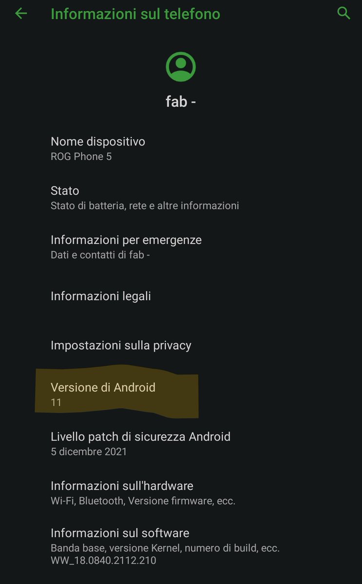 fabrizio_degni's tweet photo. I am simply 🥹After days as my #ROG5 was unable to get #OTA updates I had to cycle many firmware but finally... #Android12! @ASUS_ROG may please think about the delta updates? Everytime I had to download a whole firmware just only for patches!!! #NoSense #gaming #NeverAgain https://t.co/3y2N2RwKY5