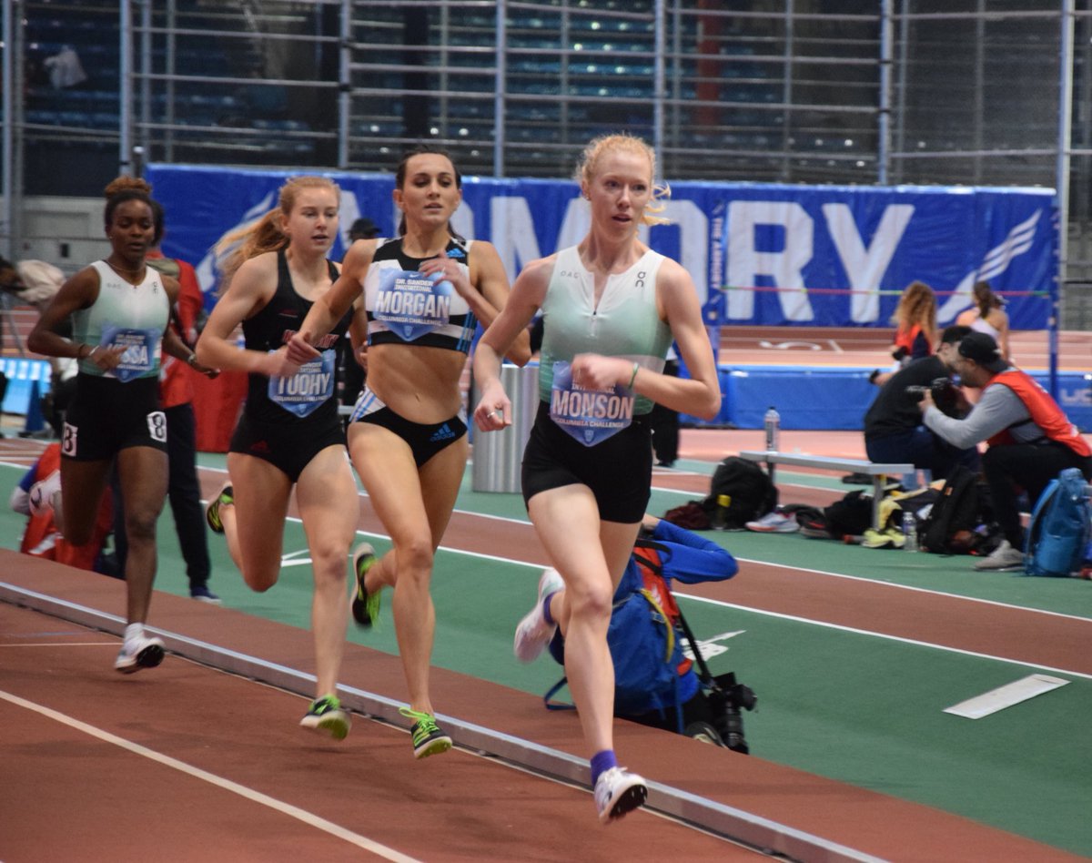 Rich Sands (@sands) on Twitter photo Fantastic run by Alicia Monson (<a href="/leashamonson/">Alicia Monson</a>) to win the women’s mile at the Sander Invite at the <a href="/ArmoryNYC/">The Armory</a>. Her time of 4:23.55 puts her 8th on the US all-time indoor list. Whittni Morgan (4:23.97) second and <a href="/Wolfpack_TFXC/">Pack Track & Field and Cross Country</a>’s Katelyn Tuohy (4:24.26) third in an NCAA record. Fantastic run by Alicia Monson (<a href="/leashamonson/">Alicia Monson</a>) to win the women’s mile at the Sander Invite at the <a href="/ArmoryNYC/">The Armory</a>. Her time of 4:23.55 puts her 8th on the US all-time indoor list. Whittni Morgan (4:23.97) second and <a href="/Wolfpack_TFXC/">Pack Track & Field and Cross Country</a>’s Katelyn Tuohy (4:24.26) third in an NCAA record.