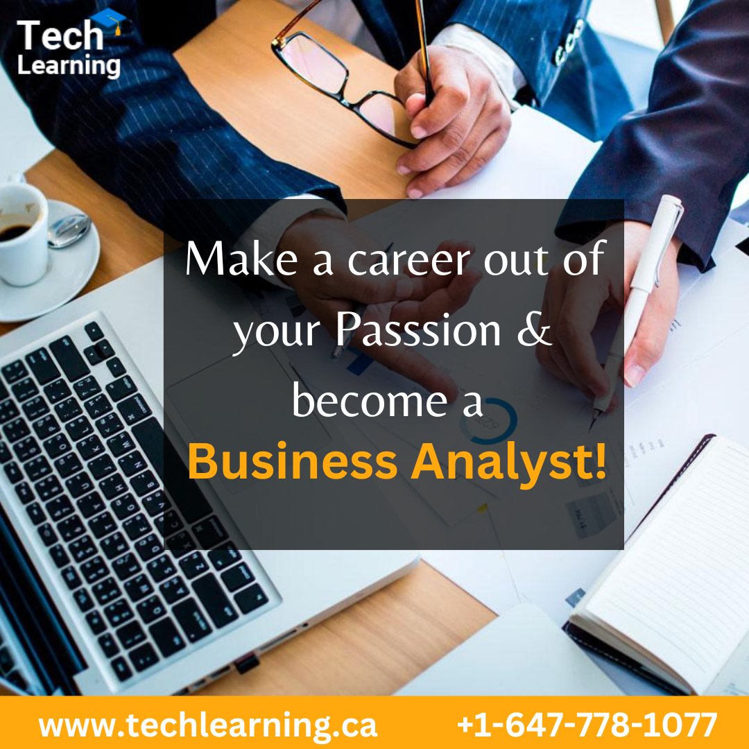 Techlearningca's tweet image. Make a #Career Out of Your #Passsion Become a #BusinessAnalyst!
:
Live #Projecct
#Resume Preparation
#Interview Preparation
On #Job #Support
100% #Placement Assistance
:
Enroll Now>>>
techlearning.ca
Call>>> +1-647-778-1077