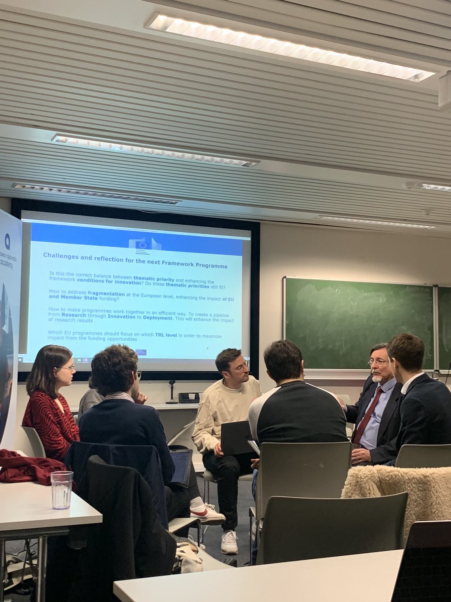 BRIEF_coe's tweet photo. ☝️Now, policy proposals! 
Our groups of @BSIFE_coe @collegeofeurope participants are now working on future policies and challenges regarding #HorizonEurope with the help of our @EU_Commission experts! https://t.co/YNU0gqgPy4