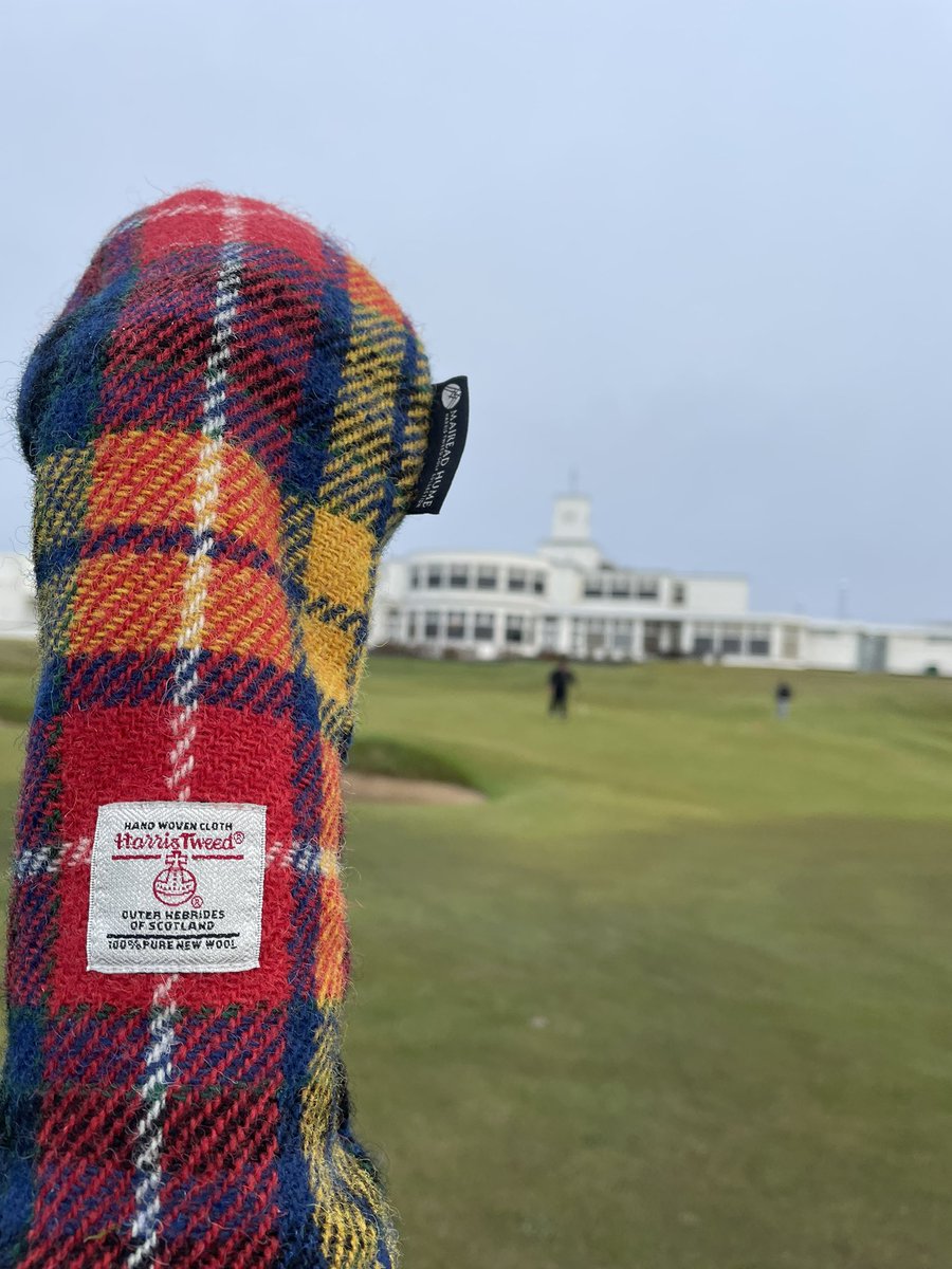 Buchanan tartan head cover from @HarrisTweedGolf made its first outing @royalbirkdale_ Team comp finishing top 10 so it’s definitely staying in the bag. #HarrisTweed #Qualityproduct #Golf