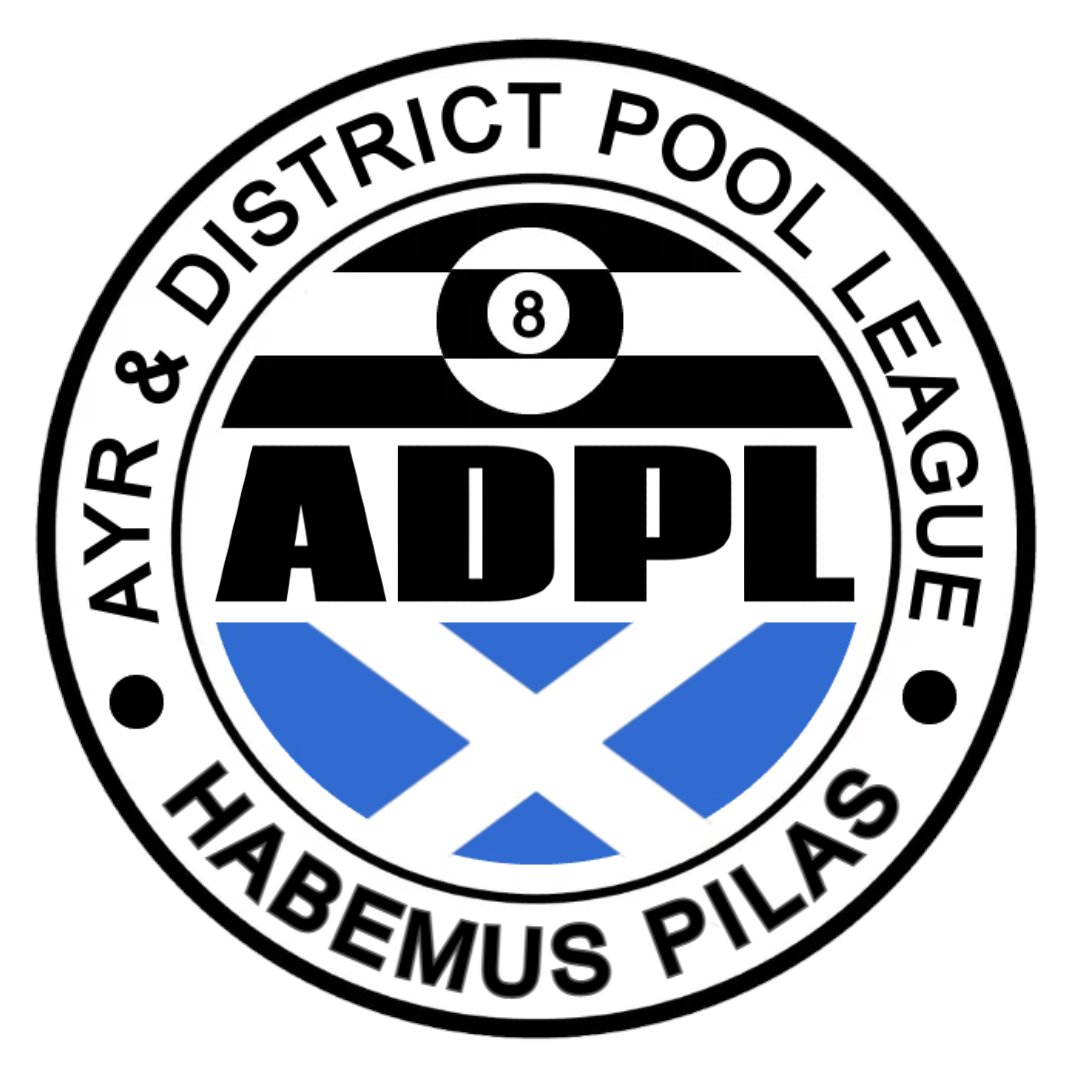 ayrpool's tweet photo. The Ayr &amp; District Pool League unveils its new logo!
#blackballpool #8ball #pool 
#Ayr #Scotland #ADPL https://t.co/wzdJyxwrEI