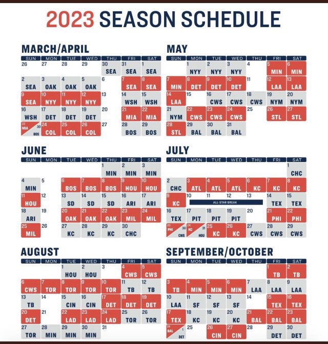 RT @CLEsportsTalk: Cleveland Guardians 2023 Schedule https://t.co/jZen1TZ7YF