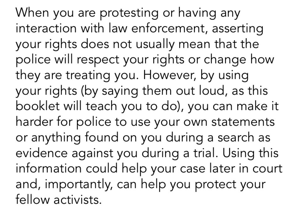 Just because the law says you have those rights does not always mean that the police will respect them.

By using your rights, you can make it harder for police to use your own statements or anything found on you during a search as evidence against you during a trial.