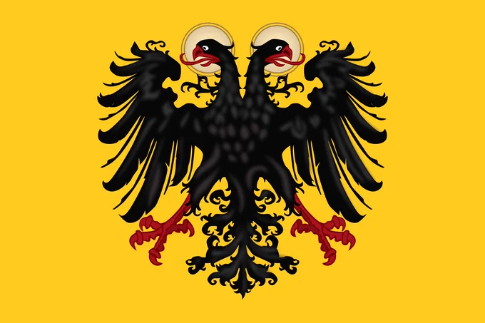 西ローマ帝国の後継を自称する神聖ローマ帝国も双頭の鷲 