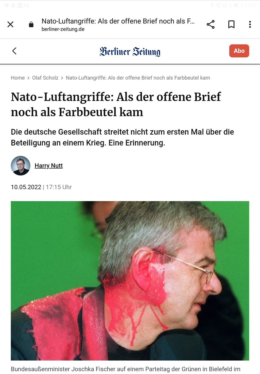 9Incide's tweet photo. @betabetula @Eddie_1412 @AuswaertigesAmt @GrueneBundestag @Die_Gruenen @GrueneFraktionB @gjberlin @NATO #Luftangriffe Als der #offeneBrief noch als #Farbbeutel kam
Die @MAStrackZi #Panzer streiten nicht zum ersten Mal über die Beteiligung an einem #Krieg Eine #HitlerErinnerung❗ @GrueneBundestag #Kriegstreiber #Baerbock #Kriegserklärung gegen #Russland https://t.co/GJ1vBwjw3D https://t.co/ZTHjGHjf09