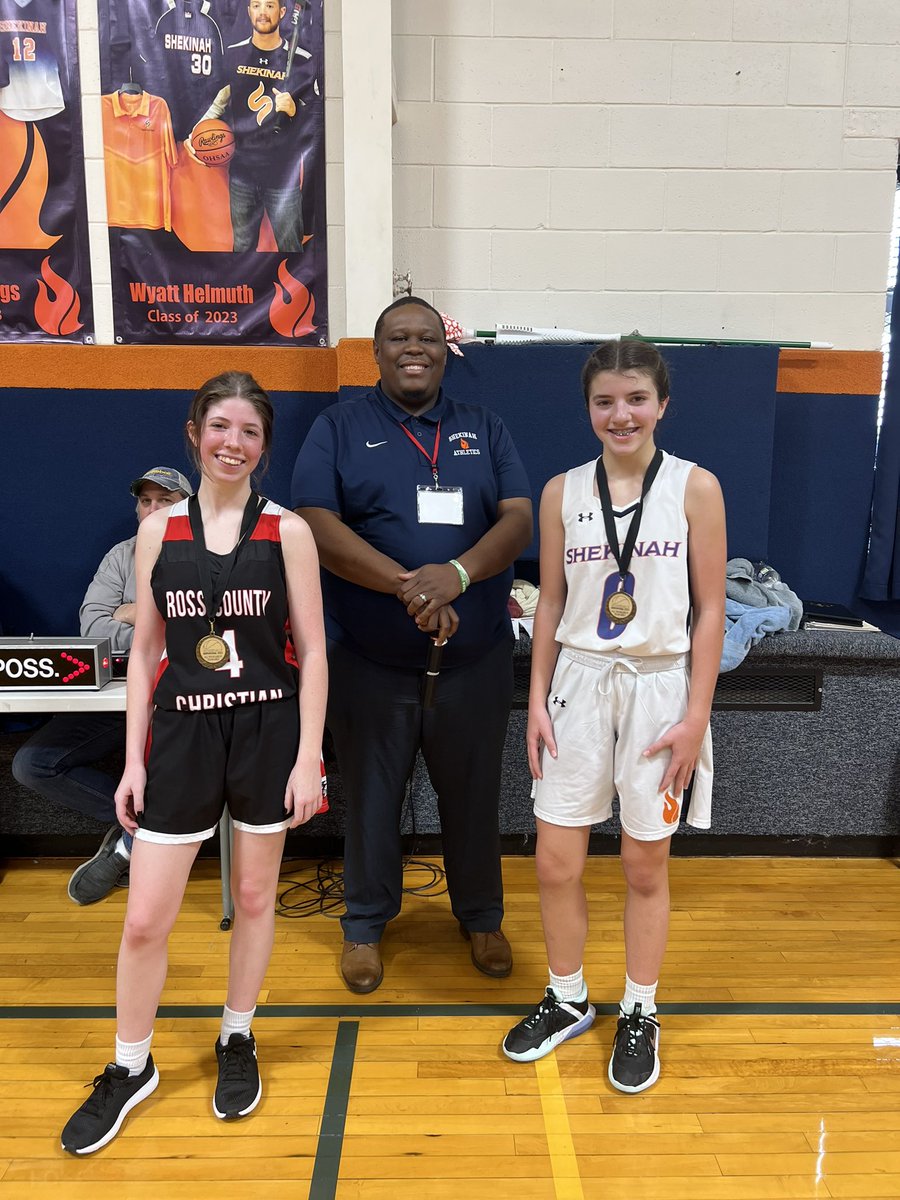 Congrats to Shekinah Christian Haylee Beachy and Ross County Christian Ryland Patrick for earning all-tournament team for this weekend.