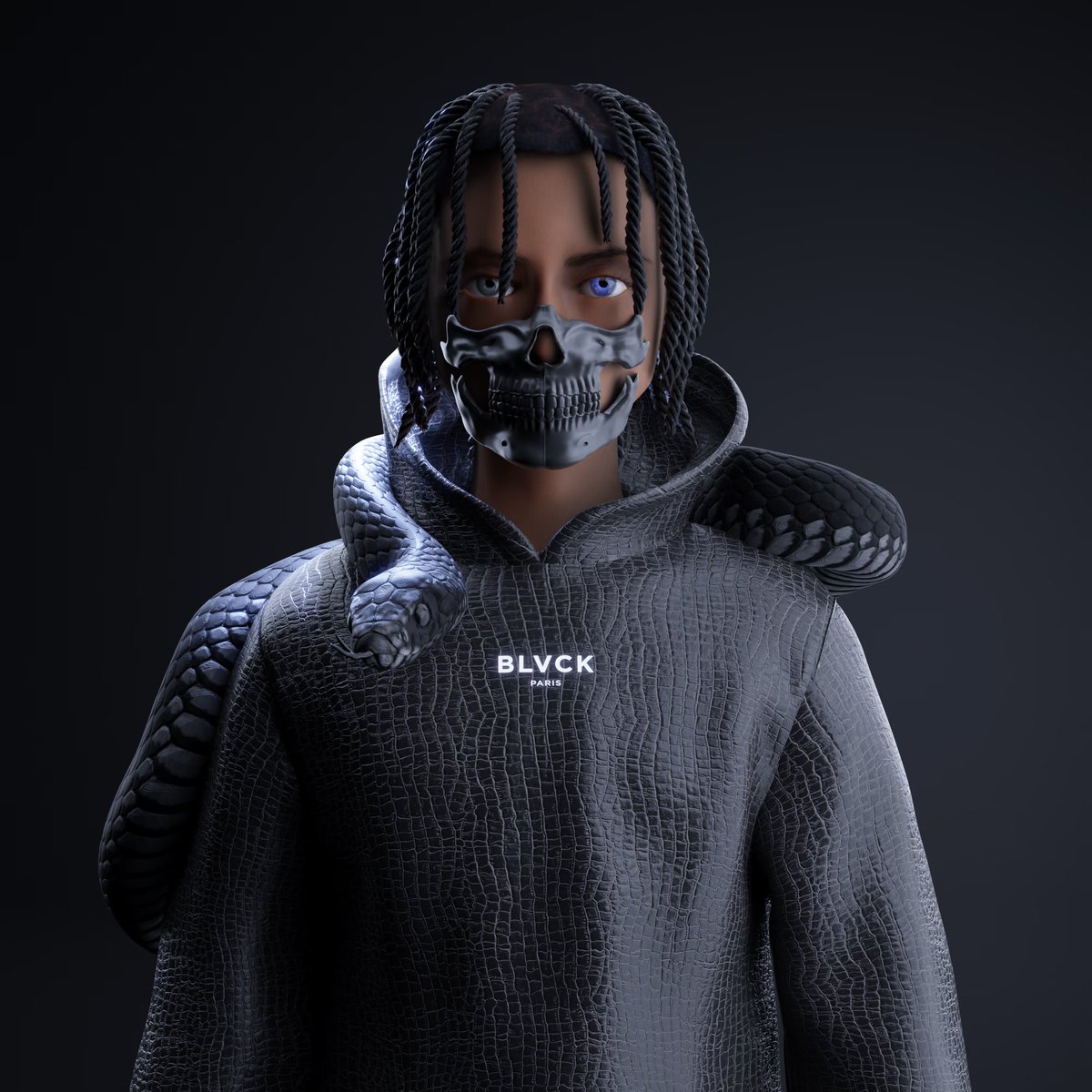 A warm welcome to this stylish guy and friend snake. <a href="/BlvckParis/">Blvck Paris</a>  is home. Council is🖤
opensea.io/assets/ethereu…
Added to collection.
#Blvck #NFTs