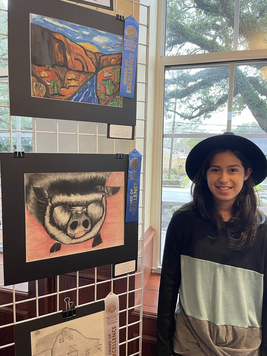 So excited to see WLMS Artists enjoying their experience at the HumbleISD Rodeo Art Show! <a href="/HumbleISD_WLMS/">West Lake Middle School</a> <a href="/VisualArtHumble/">Humble ISD Visual Arts</a>