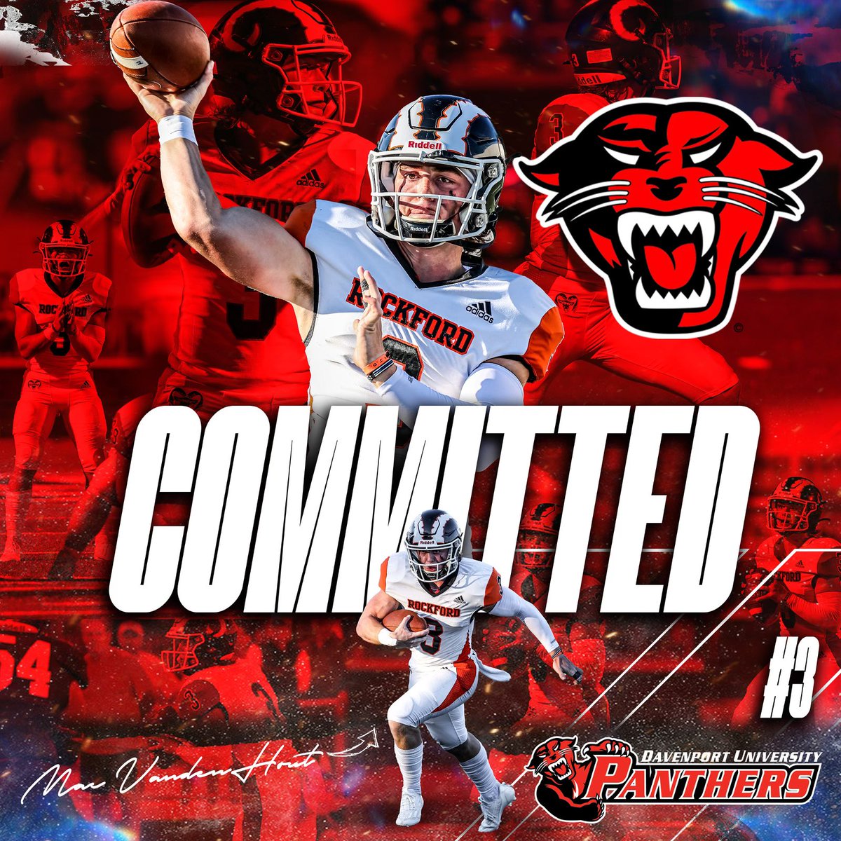 VandenhoutMac's tweet image. I’d like to thank god for blessing me with my athletic ability and also great teammates, coaches and family to help guide me through my life. I’m proud to announce I’m committed to Davenport University!
@SparkyMcEwen1 @DevinRussell73 @EstolaBart @DU_Football @RockfordRamsFB