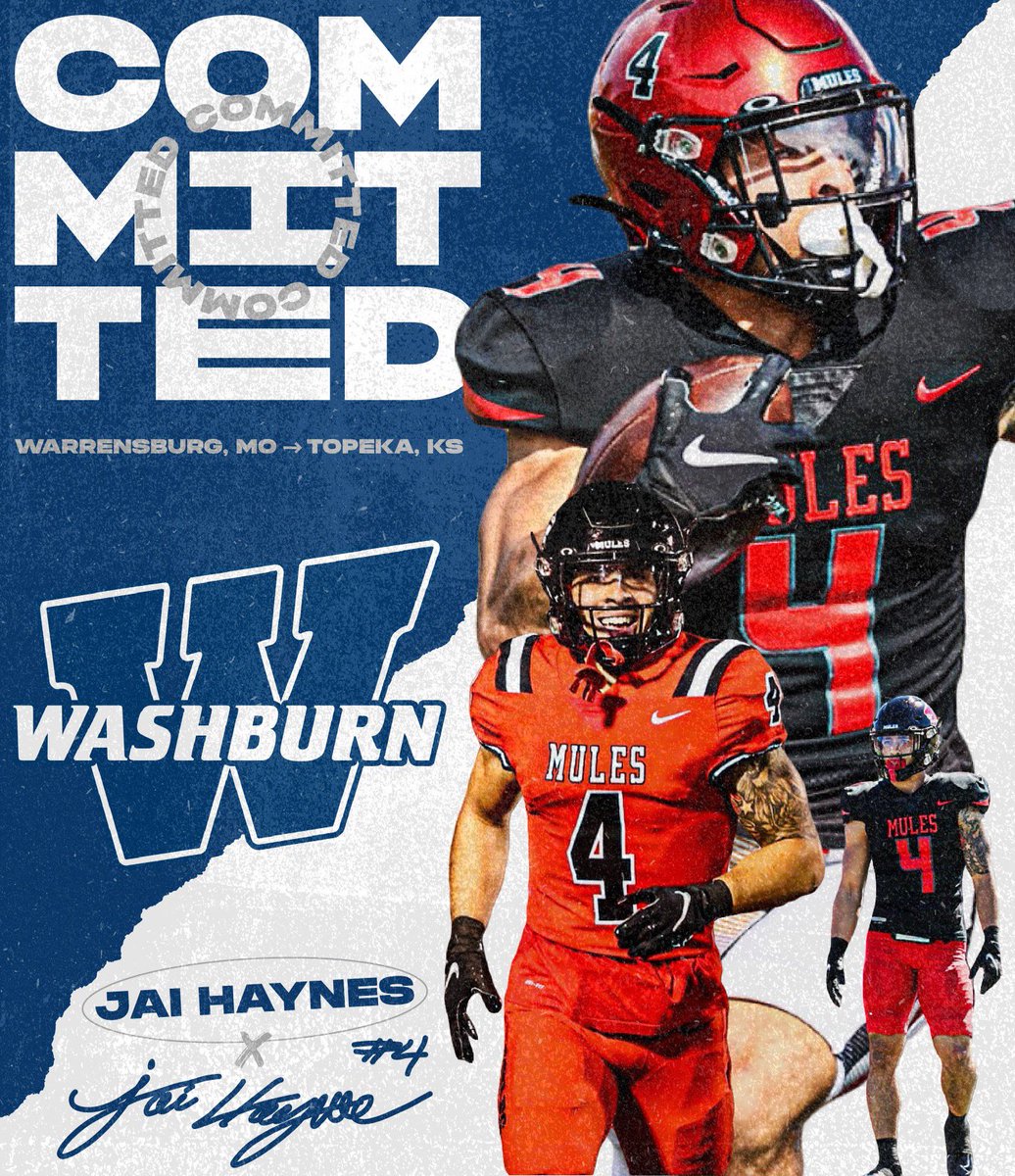 I’m blessed to continue this journey! Let’s get to work!🔵⚪️ <a href="/IchabodFTBL/">Washburn Football</a>