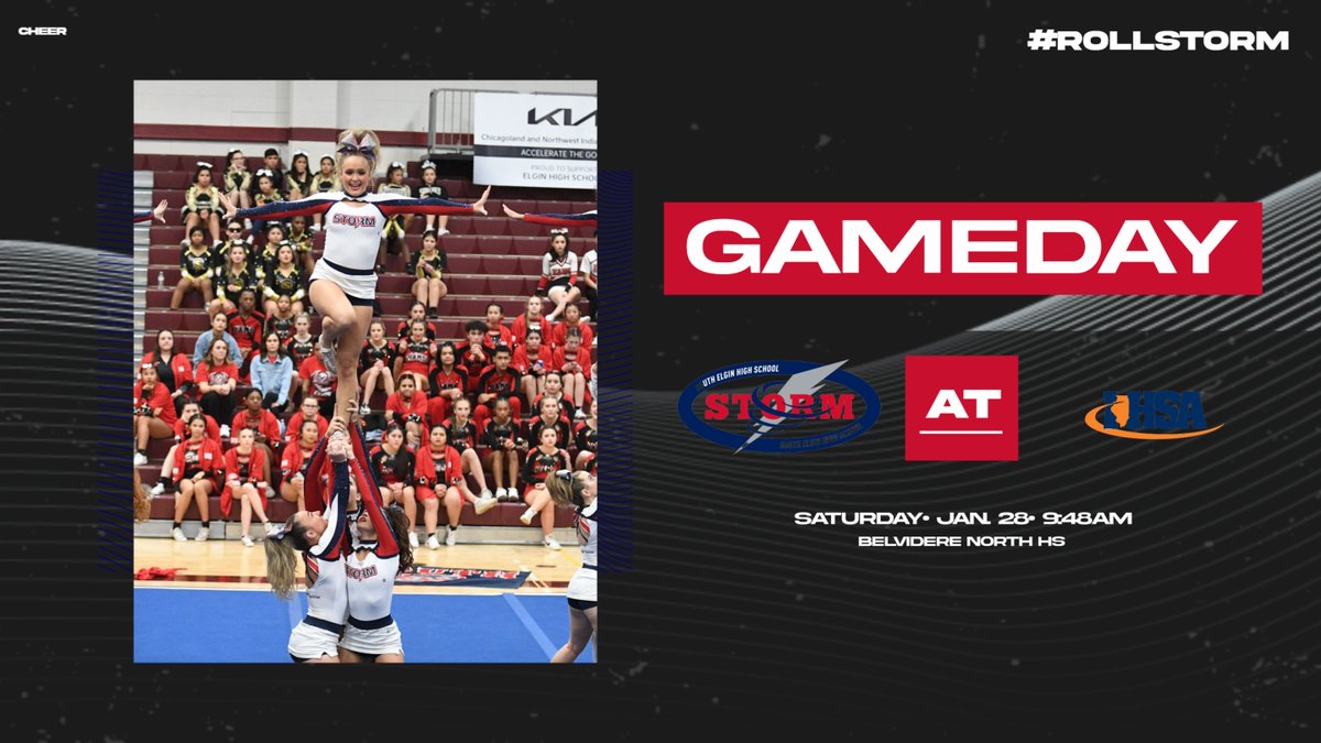 Good luck to <a href="/SEHSCoedCheer/">SEHS Varsity Cheer</a> as they compete in sectionals today!  @storm_nation #RollStorm
